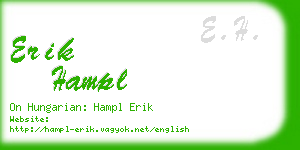 erik hampl business card